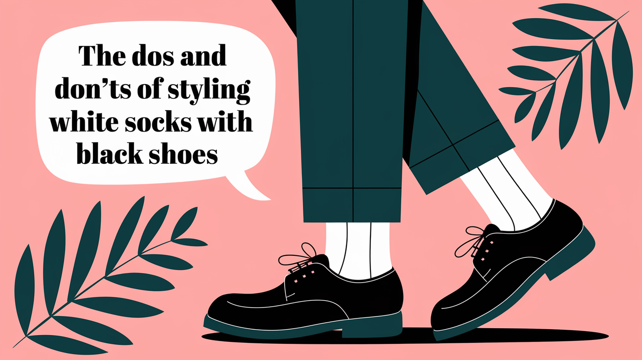 The Dos and Don’ts of Styling White Socks with Black Shoes - Absanoh Pakistan