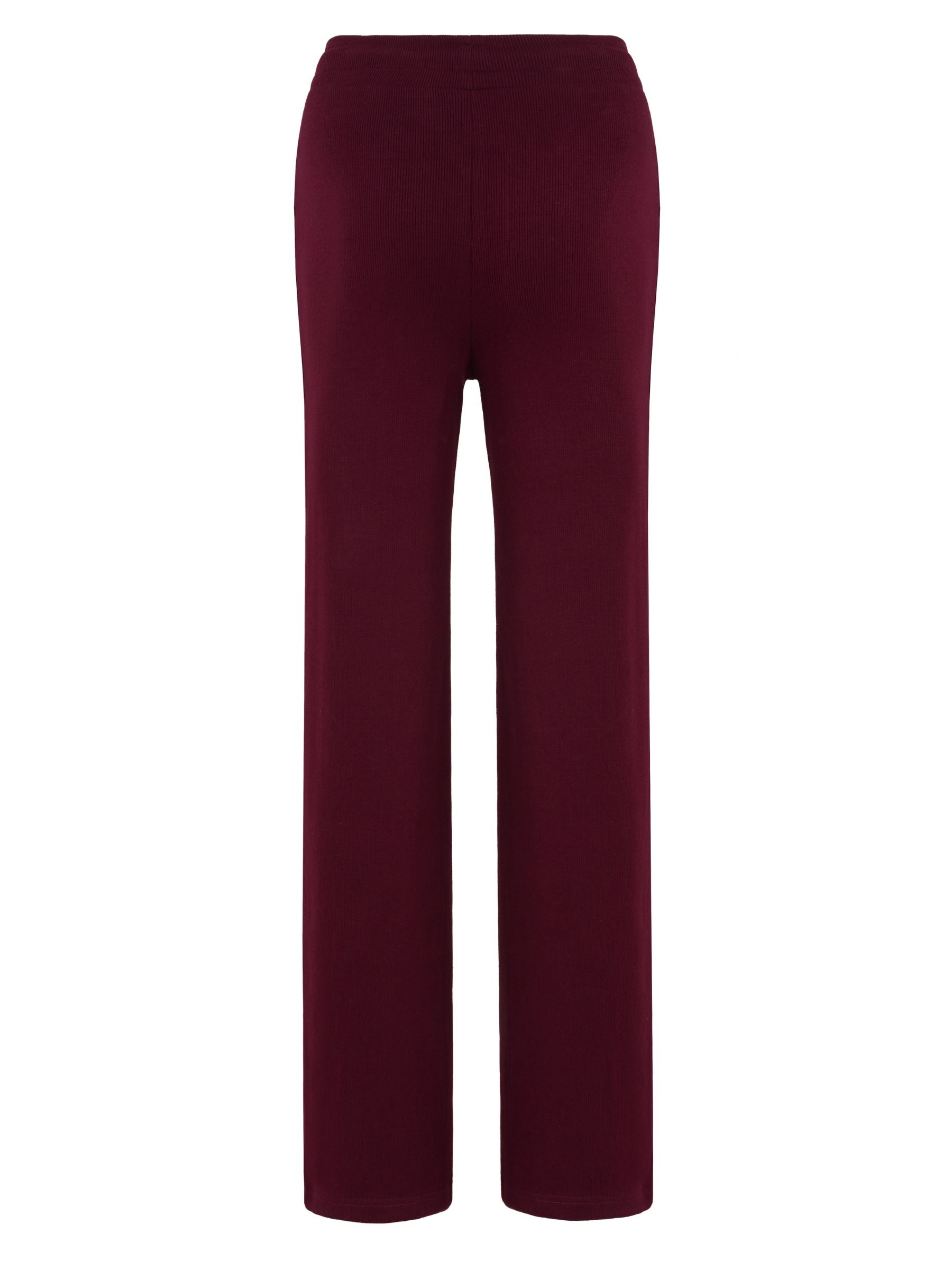 Rib Knit Cardigan & Pants Set - Cozy Ribbed Loungewear 2Pc Set with Button Front