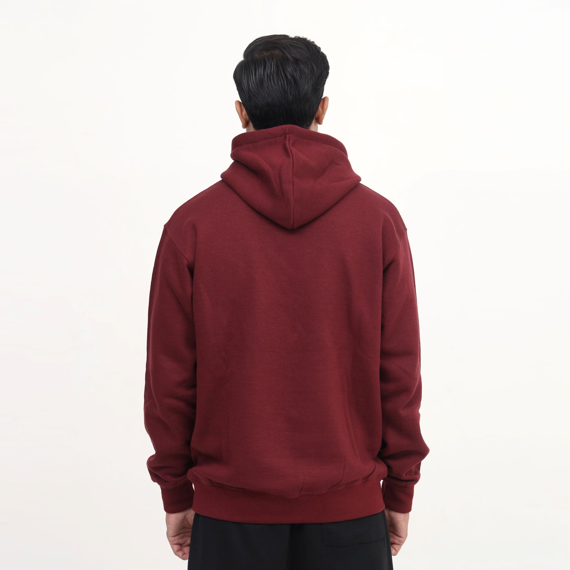 Maroon Sweatshirt with Steaming Mug & Holiday Print