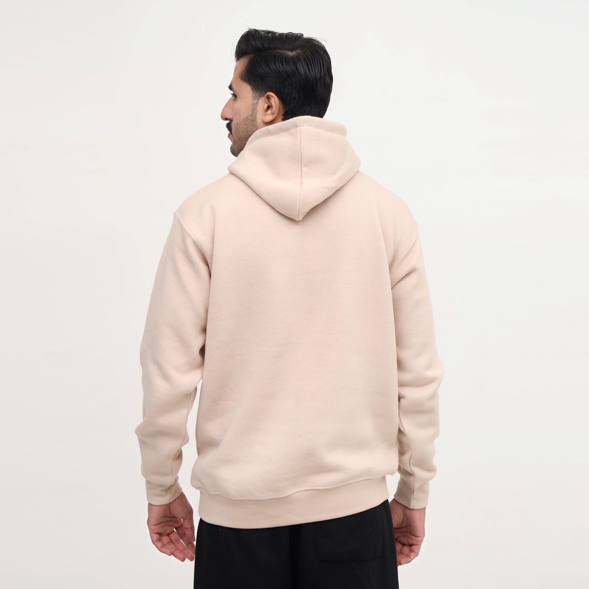 Beige Winter Hoodie for Men – Stay Cozy