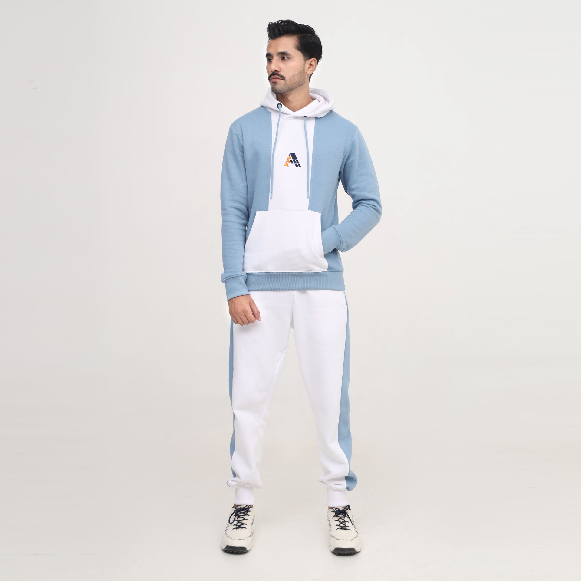 Men’s Light Blue & White Tracksuit