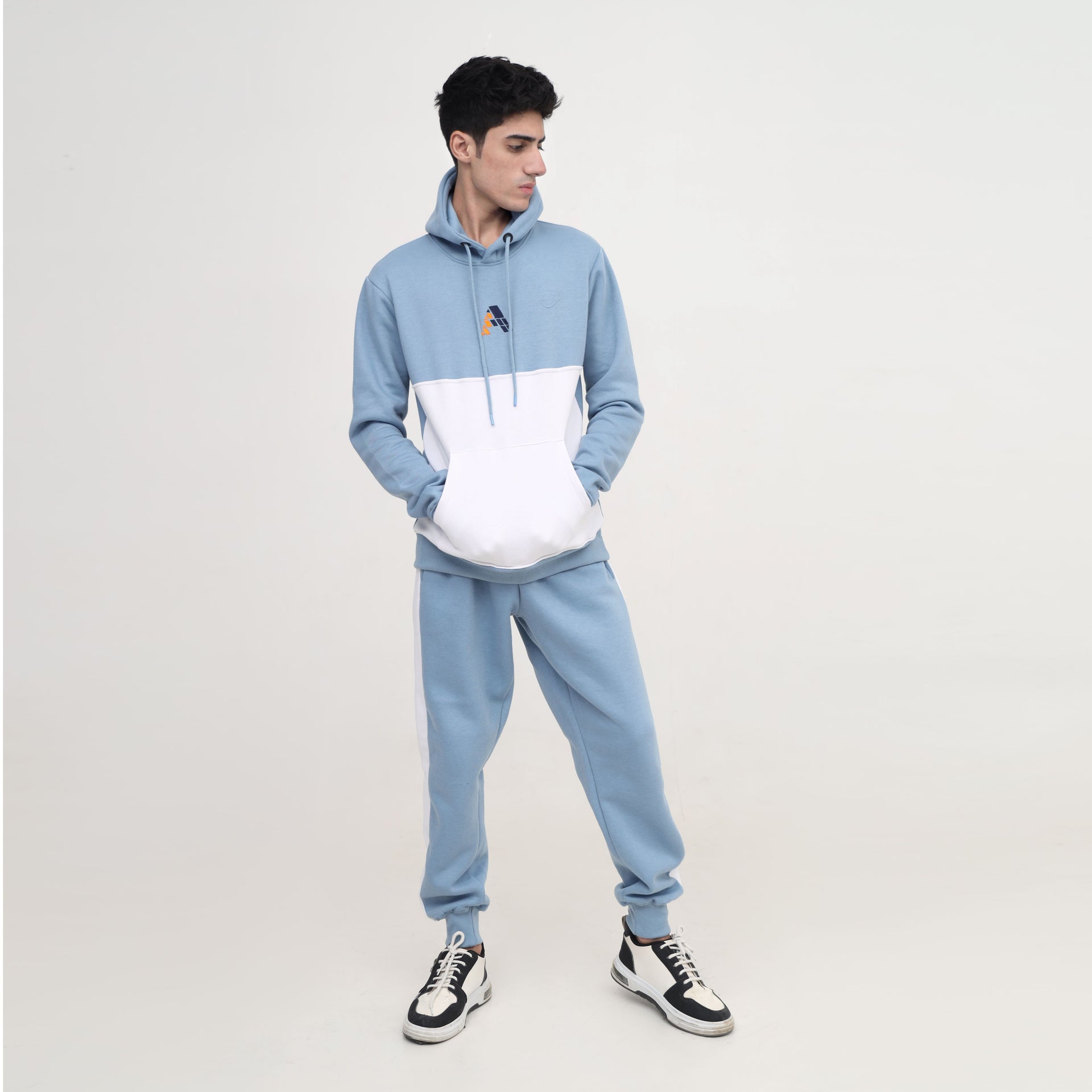 Men Light Blue Tracksuit Set