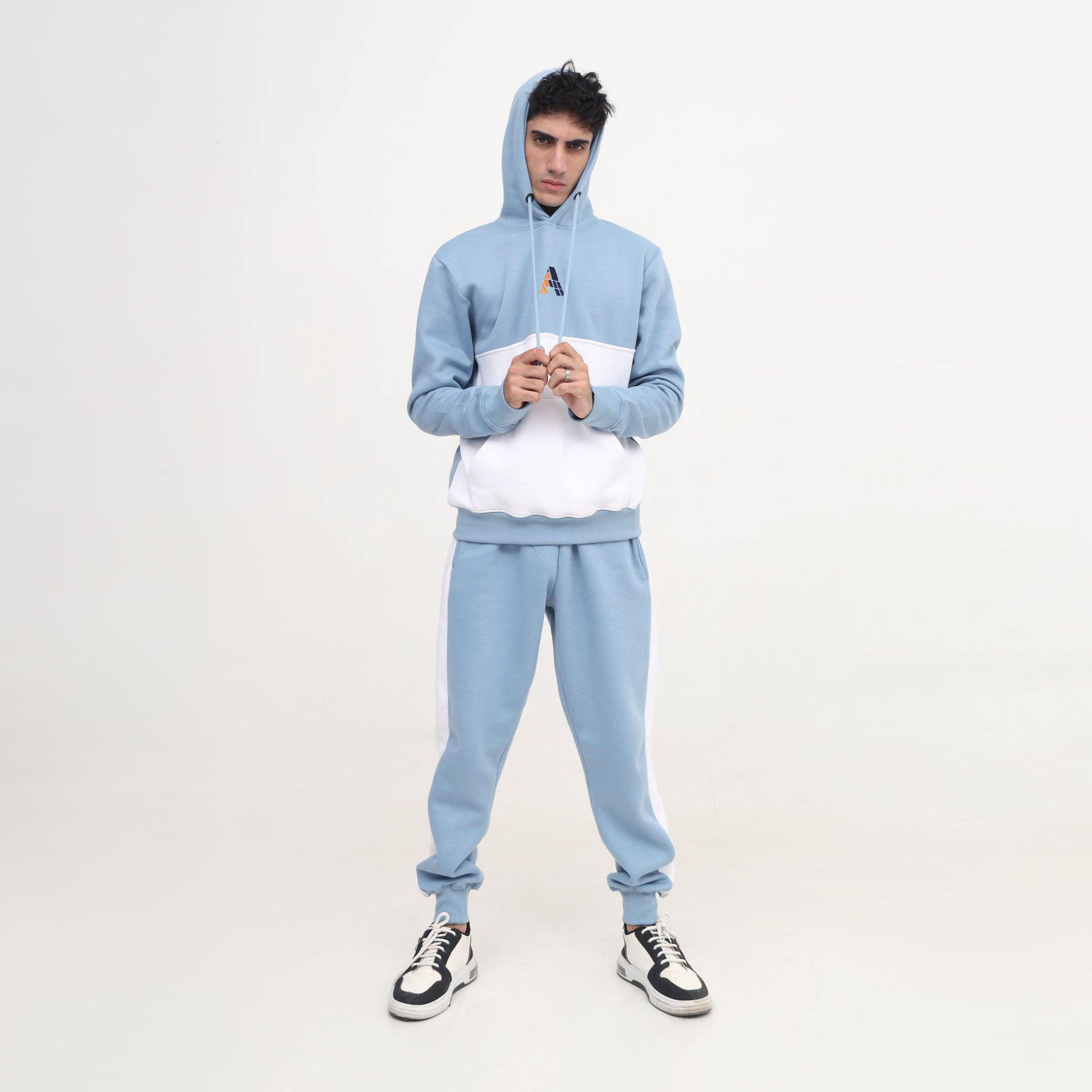 Men Light Blue Tracksuit Set