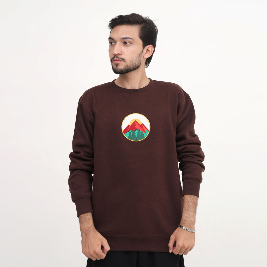 Men’s Brown Graphic Sweatshirt