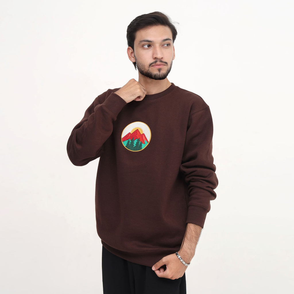 Men’s Brown Graphic Sweatshirt