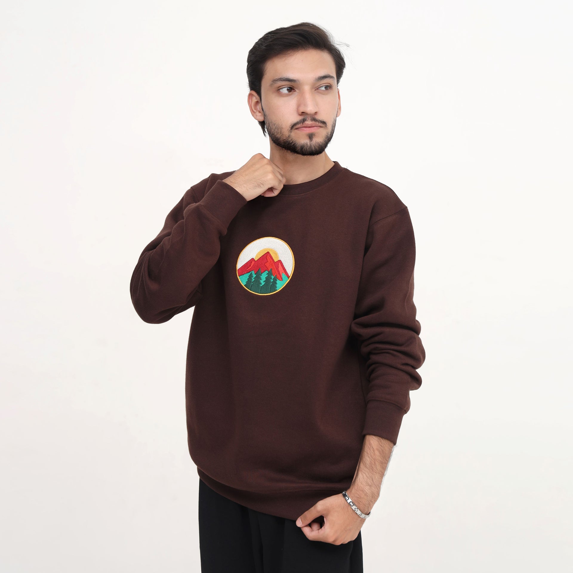 Men’s Brown Graphic Sweatshirt