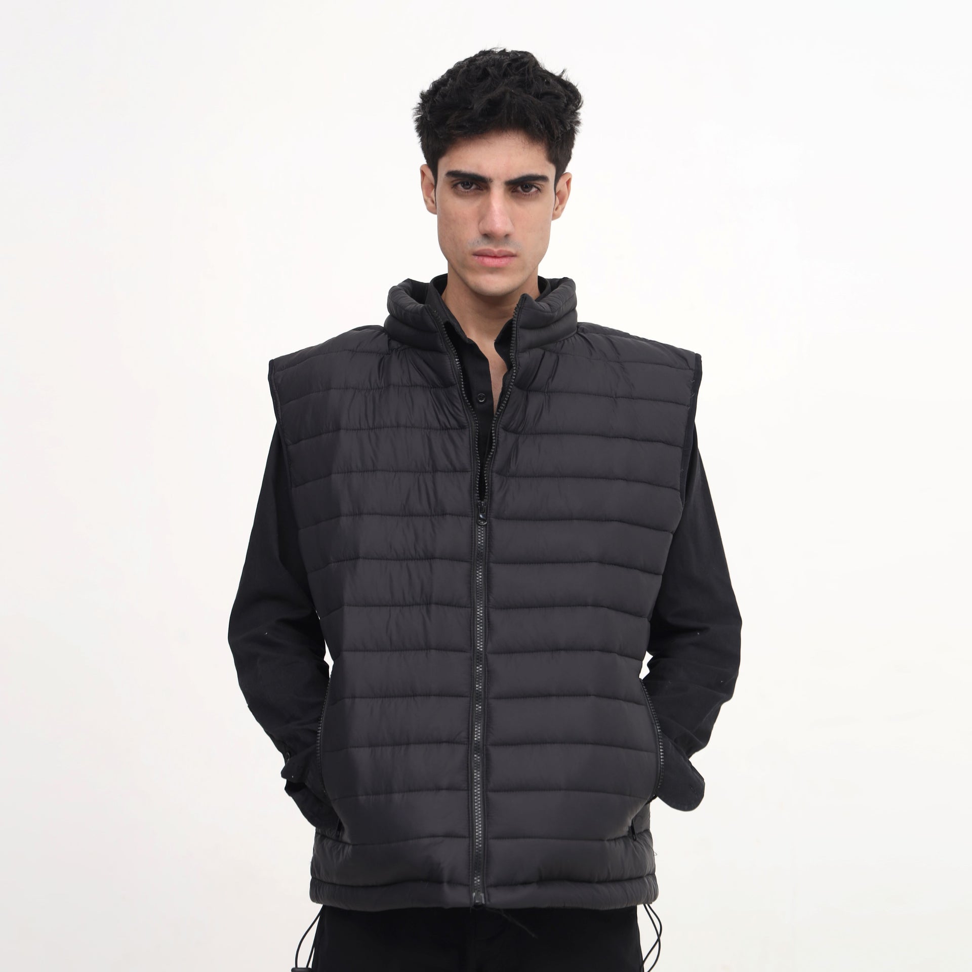 Men’s Black Quilted Puffer Vest