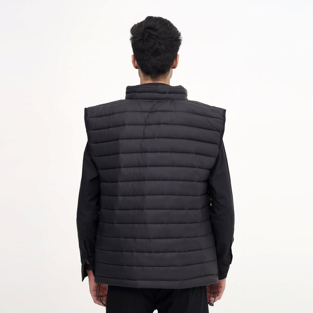 Men’s Black Quilted Puffer Vest
