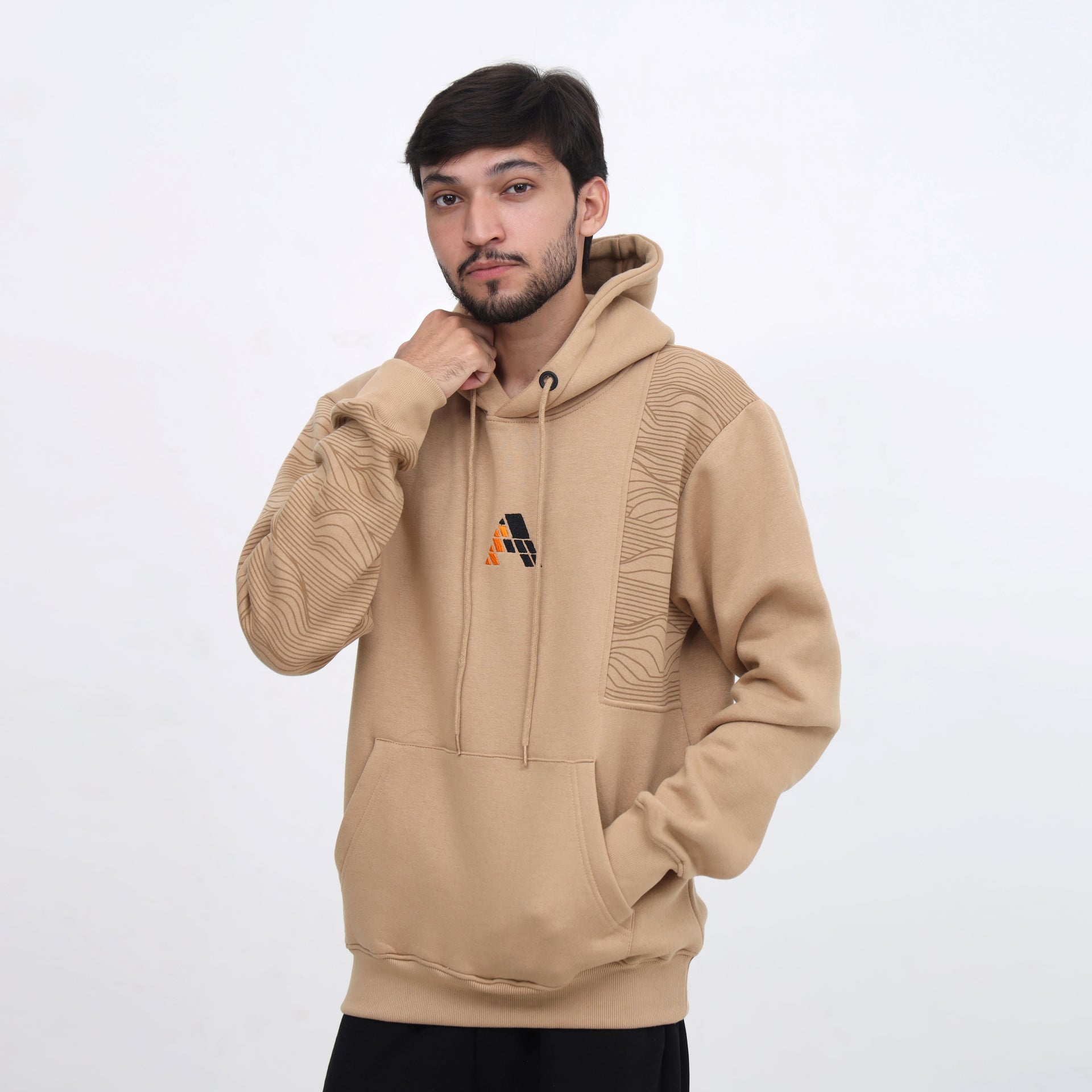 Stylish Beige Hoodie for Men
