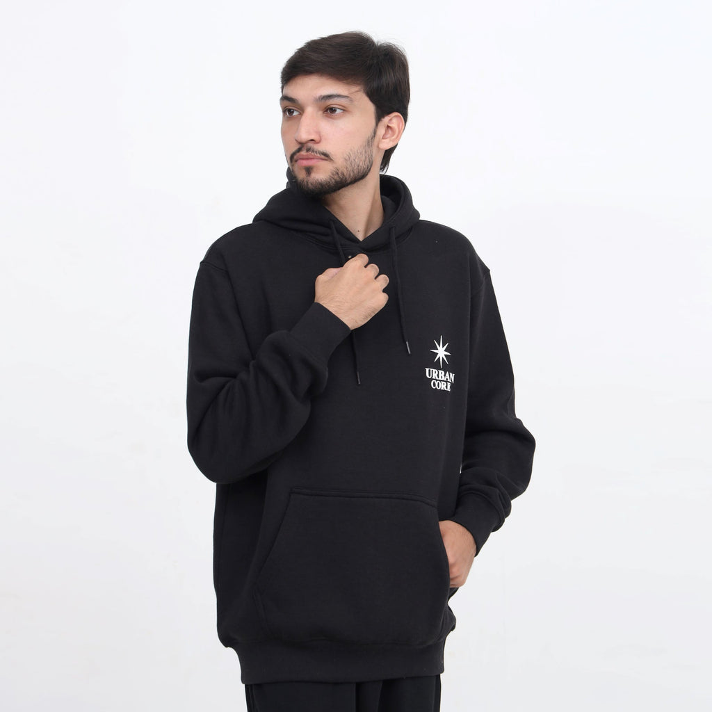 Graphic Black Urban Core Hoodie