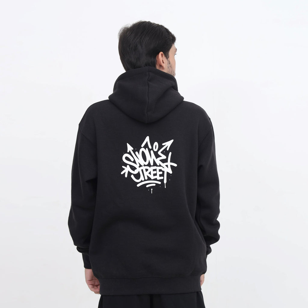 Graphic Black Urban Core Hoodie