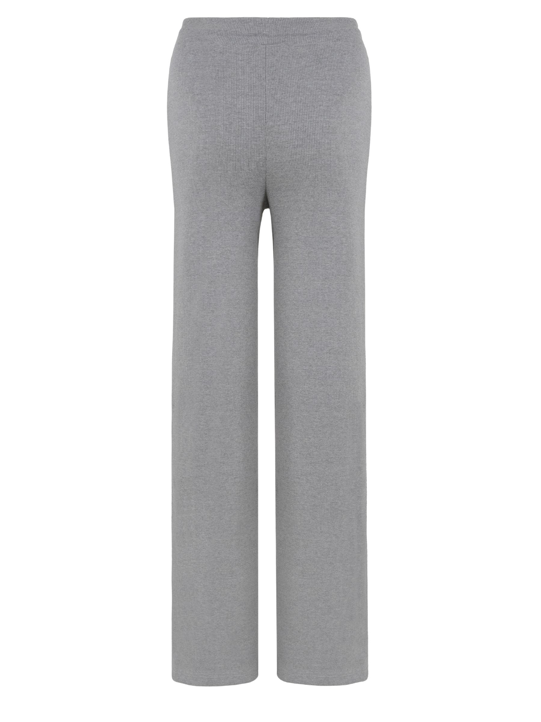 Rib Knit Cardigan & Pants Set - Cozy Ribbed Loungewear 2Pc Set with Button Front