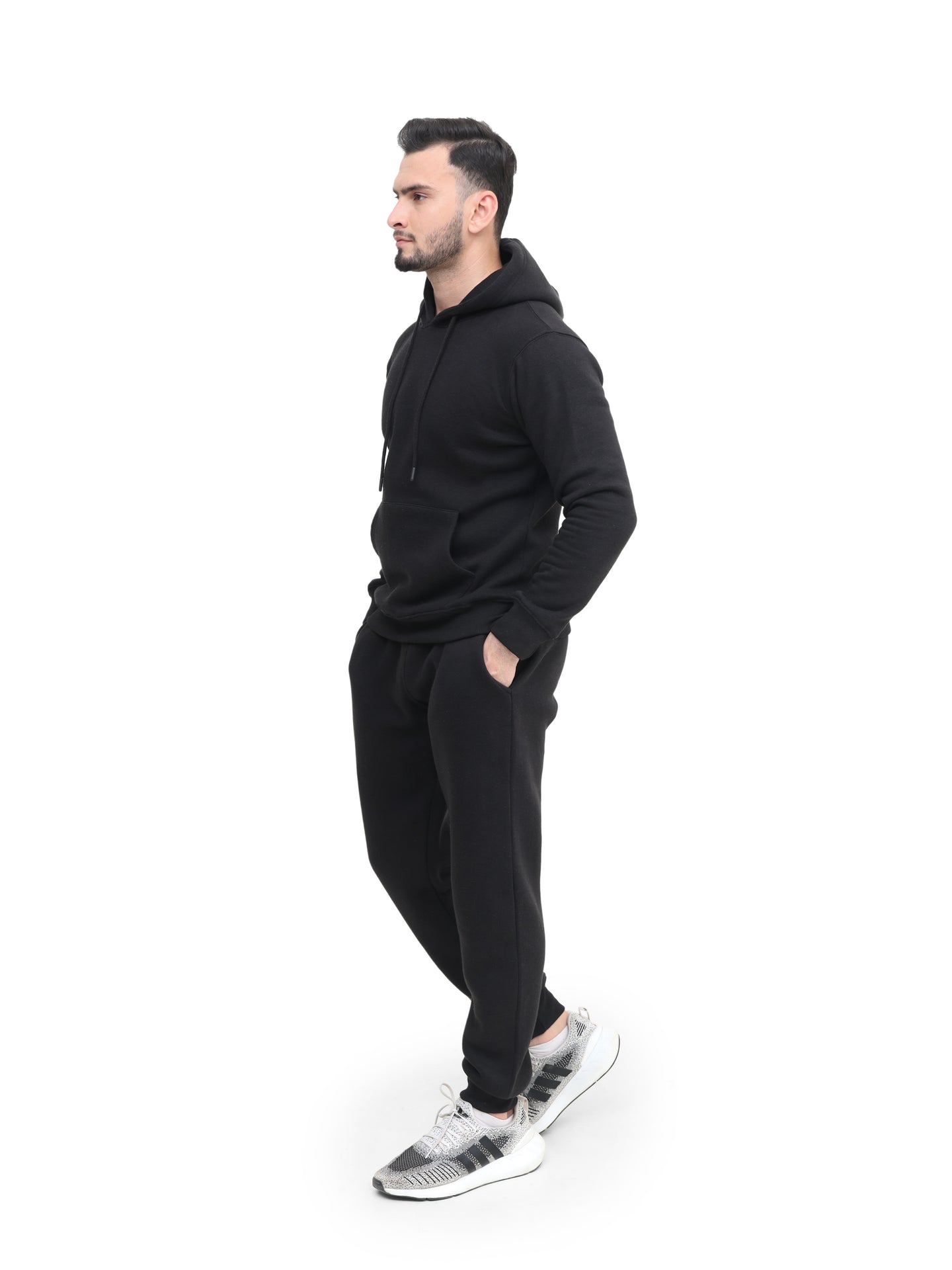 Mens Tracksuit Set, Fleece Pullover Hoodie and Jogger 2Pc Set
