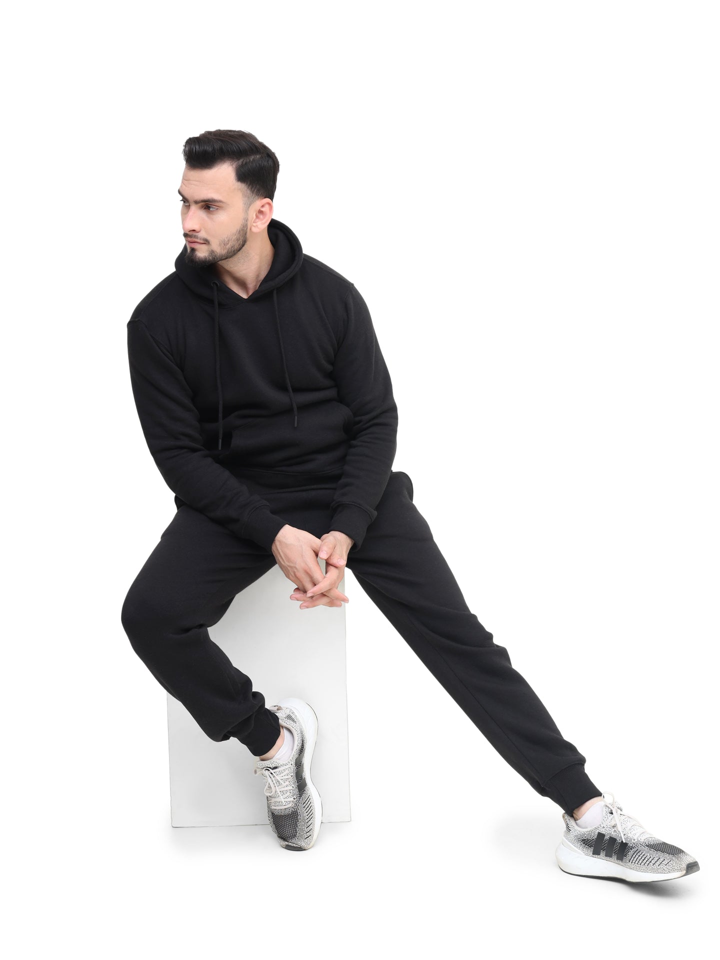 Mens Tracksuit Set, Fleece Pullover Hoodie and Jogger 2Pc Set