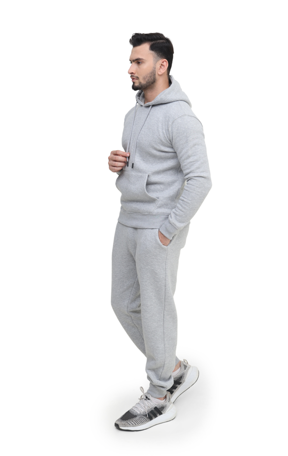 Mens Tracksuit Set, Fleece Pullover Hoodie and Jogger 2Pc Set