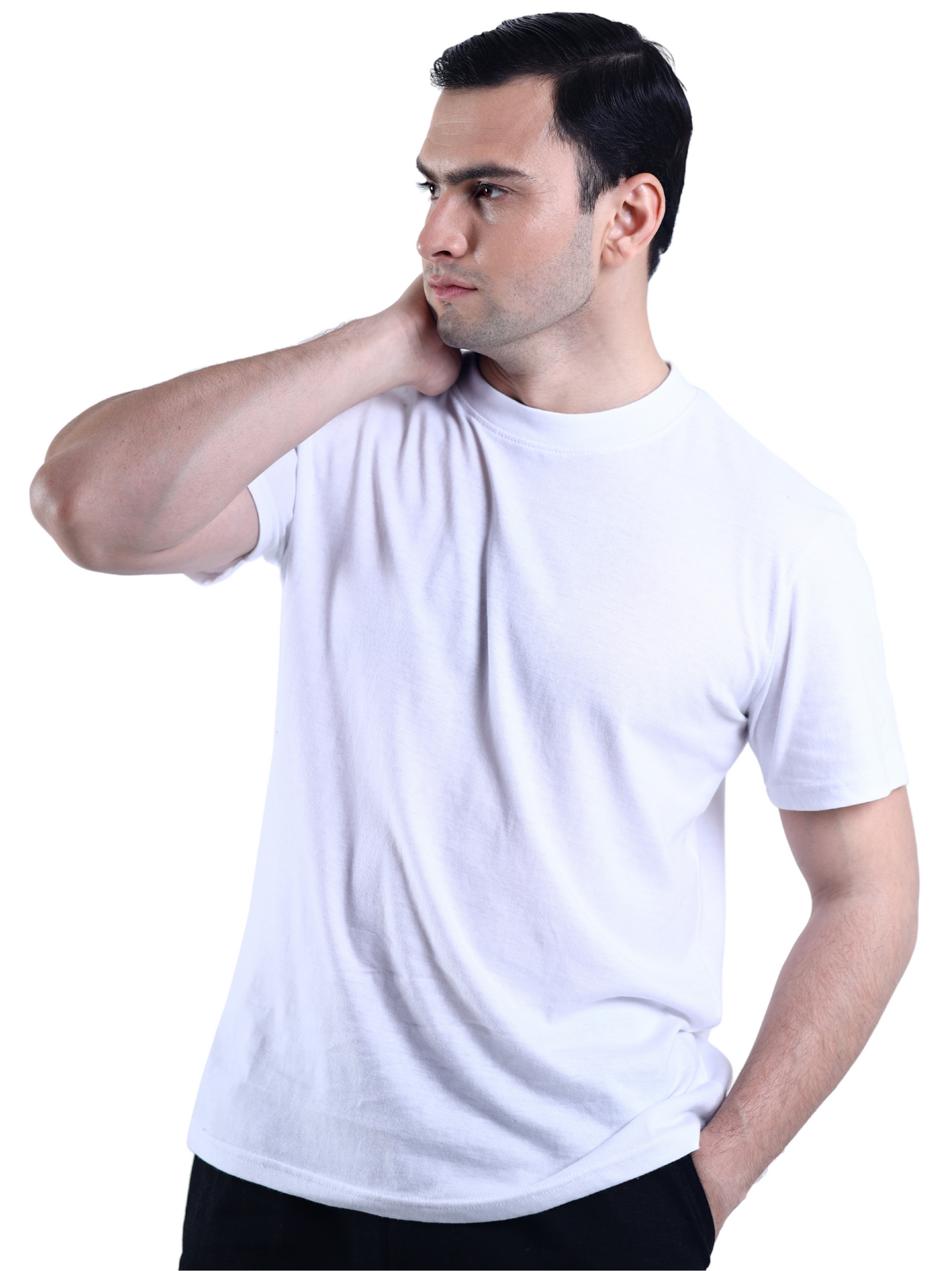 5-Pack Multicolor Men Summer Cotton Shirt - Super Soft Plain Tees