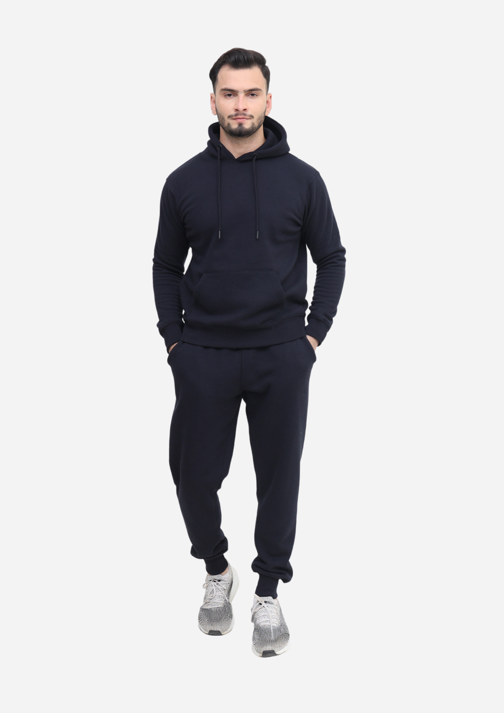 Mens Tracksuit Set, Fleece Pullover Hoodie and Jogger 2Pc Set