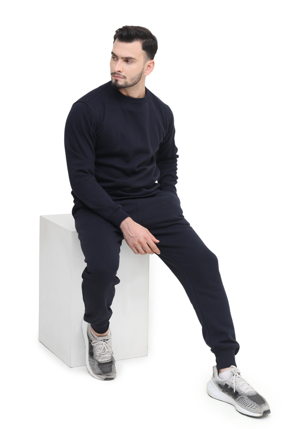 Mens Plain Tracksuits Fleece Pullover Sweatshirts for Men UK